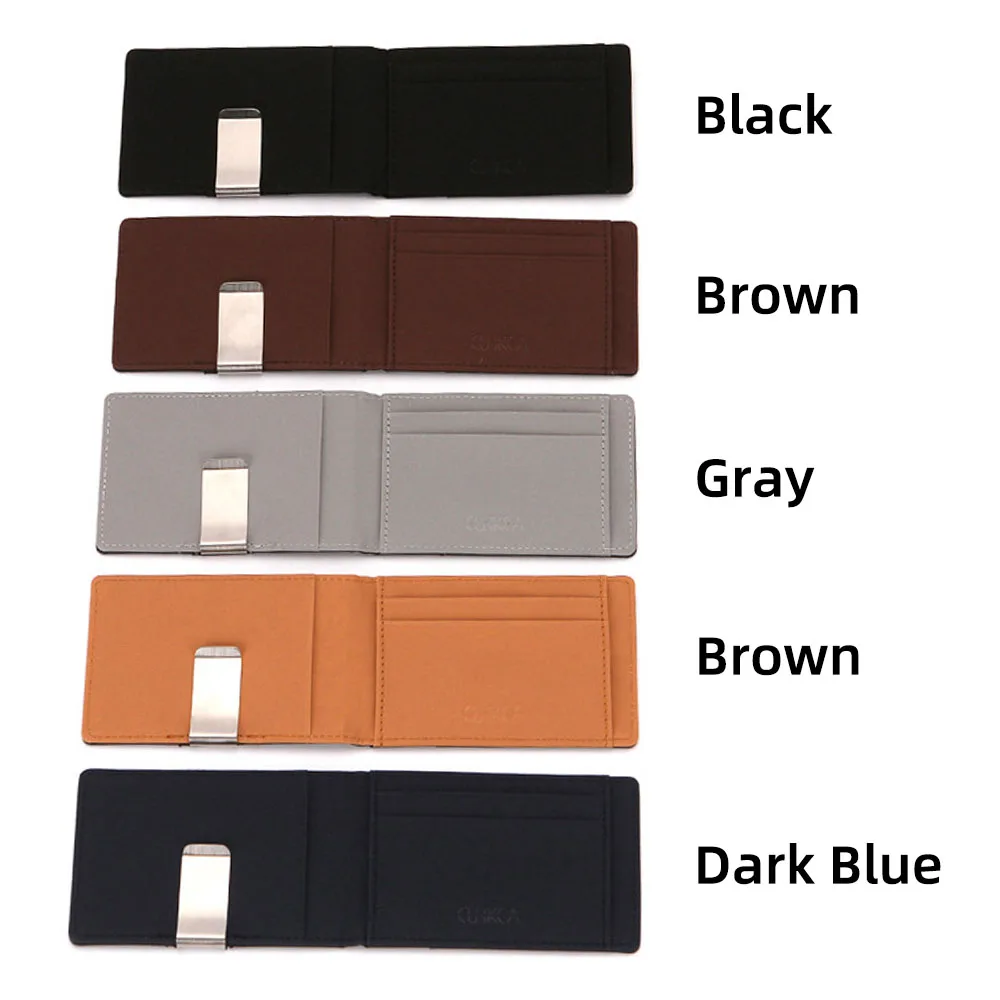 Marfino Coin Purse Womens Man Unisex Pocket Note Compartment Pu Leather RFID Nylon Organizer Short Wallets