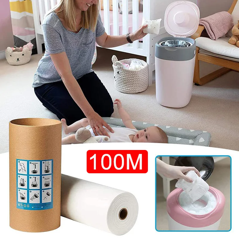 White/Blue Nappy Bin Liner For Tommee Tippee Sangenic Simplee or