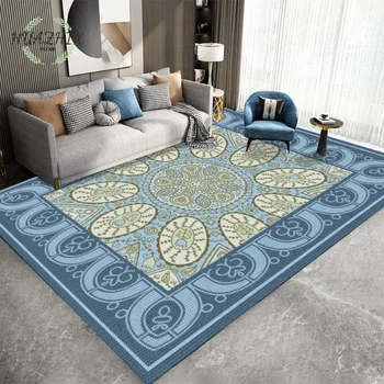 꽃 프린트 카펫 잎 패턴 복도 도어매트, 거실 침실 장식 바닥 매트, 기도용 매트, 목욕 미끄럼 방지 북유럽 스타일 러그