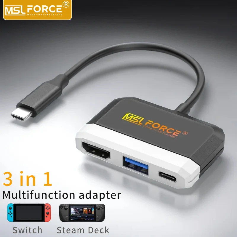 Dock Nintendo Switch Dock Steam Deck Rgb Docking Station Hub Usb C Hdmi Adattatore Usb 3.0 Multiporta Tipo C Dock Per Iphone Dex