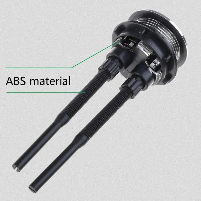 63HA Double Push Toilet Flush Button Round Head 38mm Water tanks Repair Accessory Round Toilet Flush Button ABS for Bathroom