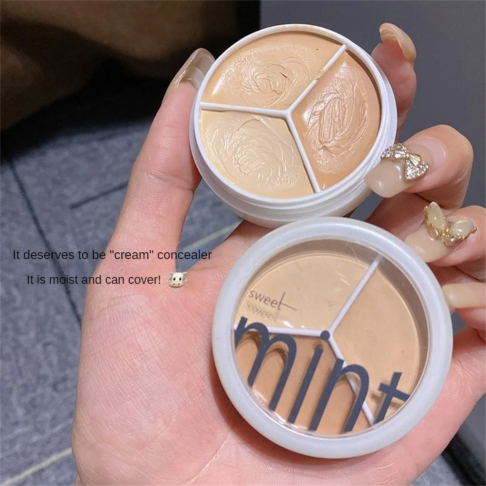 3/6-color Concealer Palette With/No Mini Puff/Brush Soft Moisturizer Concealer Modify Enhance Contours Lasting Makeup Waterproof