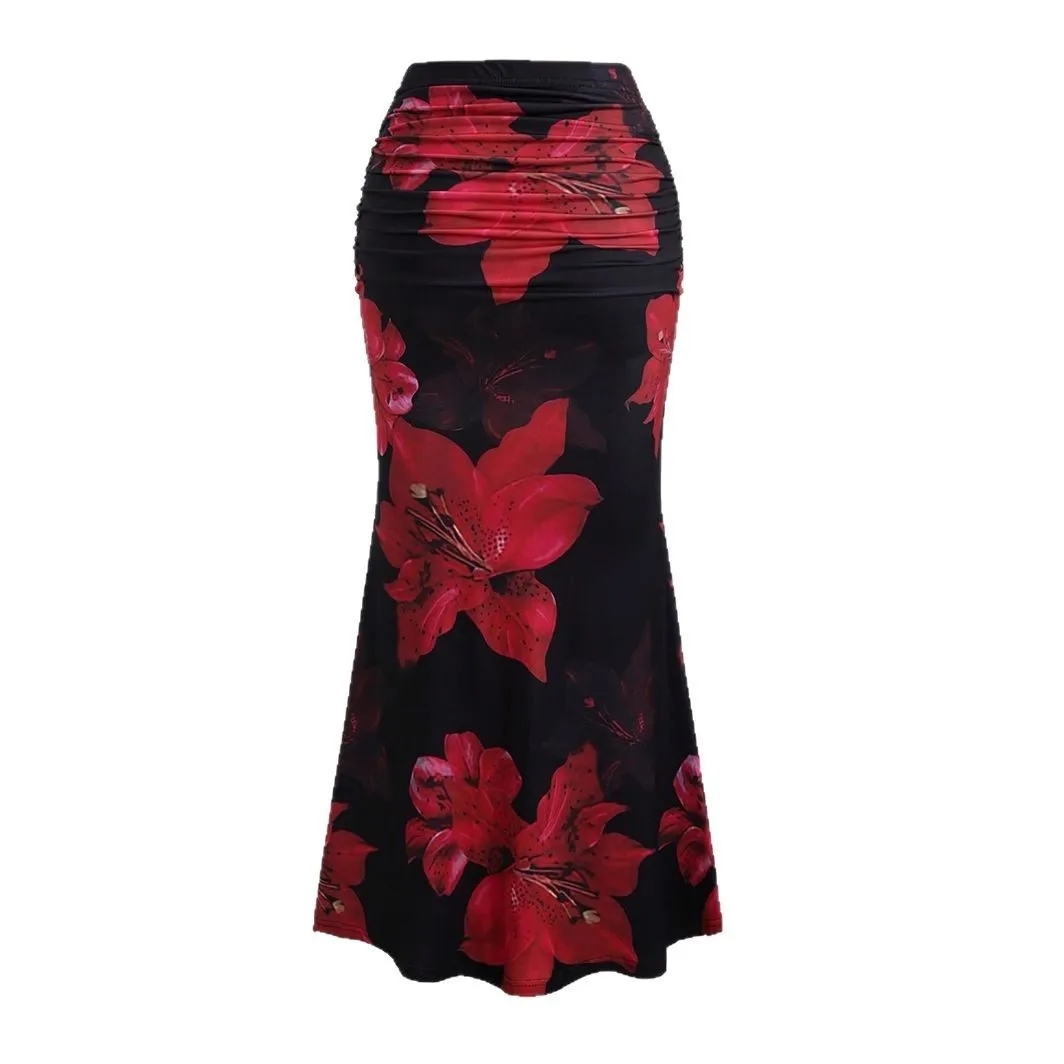 Plataz Flowers Retro Pastoral Set 2025 Spring New Round-Neck Sleeveless Top High Waist Short Skirt