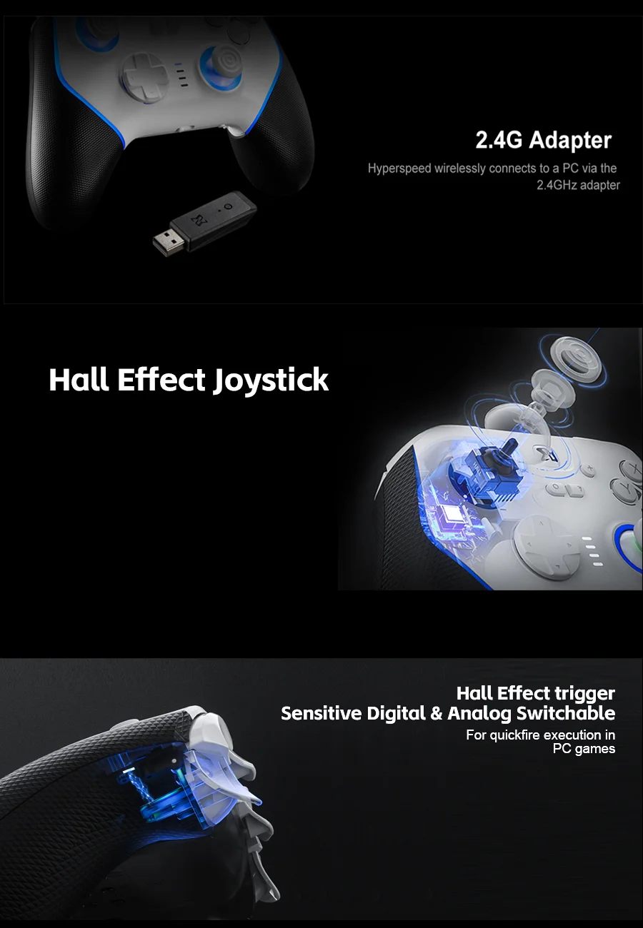 Hall Effect Binbok Joypad BINBOK Ultra Joycon Controller For