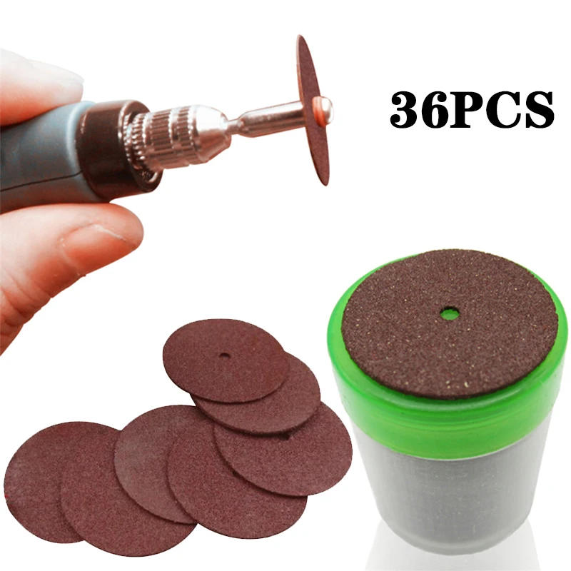 

36/72pcs Abrasive Disc 24mm Cutting Discs Dremel Accessories Reinforced Cut Off Grinding Wheels Rotary Blade Disc Cuttter Tool