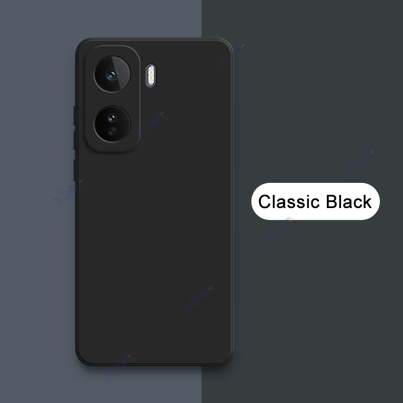 Square Liquid Silicone Mobile Cover with Lens Protective Armor Design