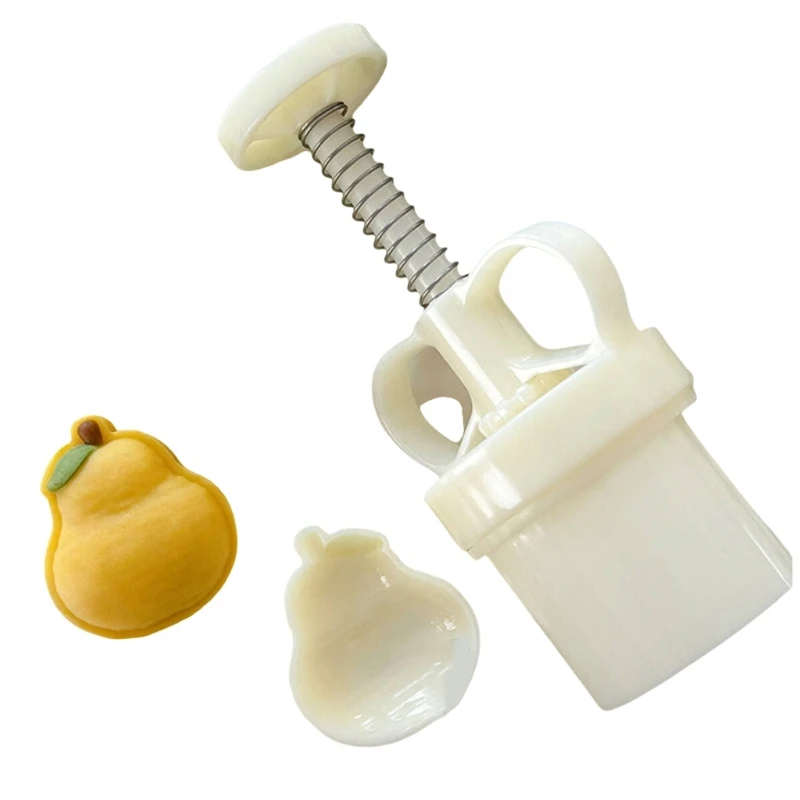 

Pear Cookie Stamps Moon Cake Maker MidAutumn Festival Pastries Tool