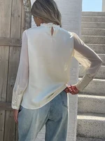 New Spring embroidery shirts for ladies Fashion chiffon sleeve Women's blouses blusa mujer - Image 3