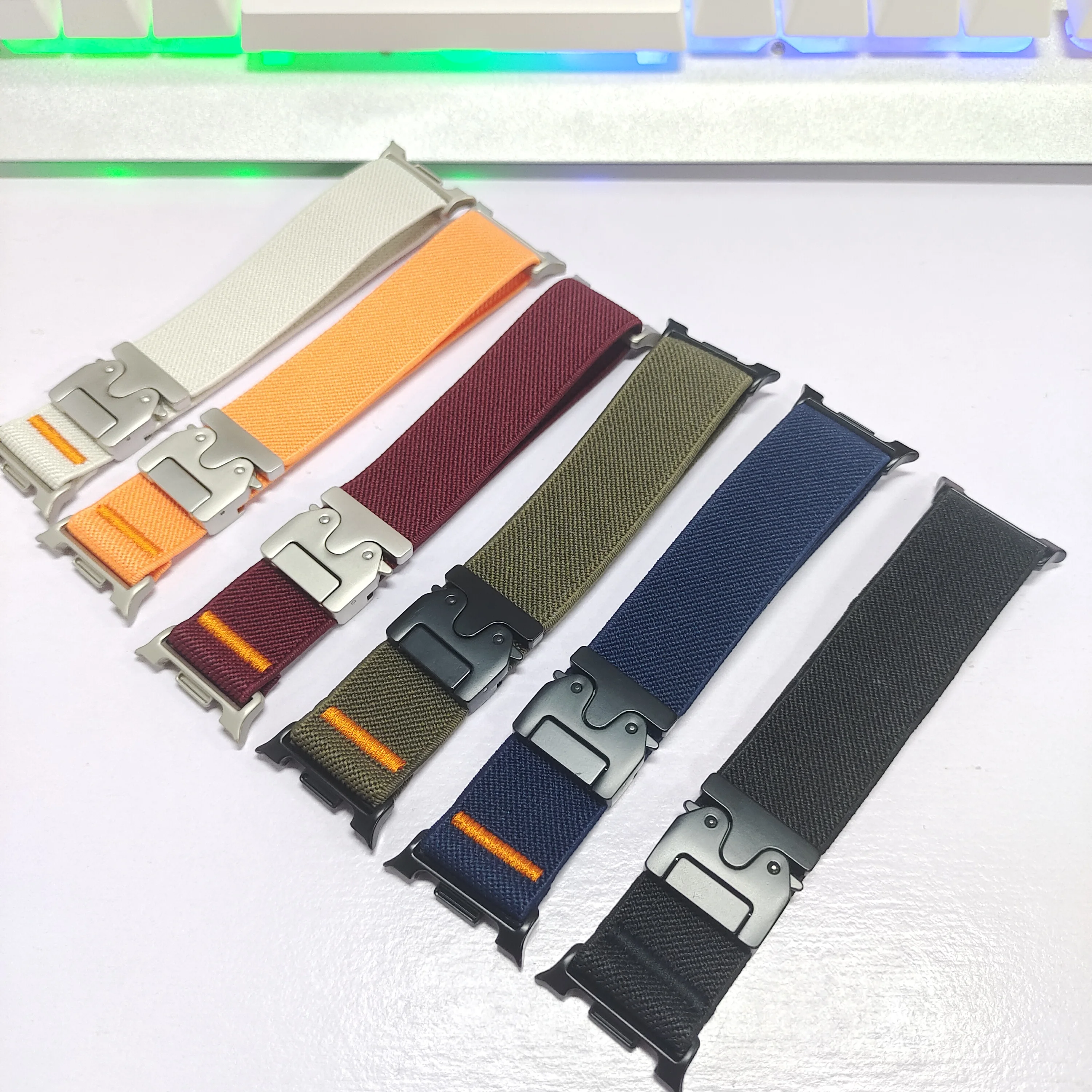 Nylon Parachute Sport Strap Bracelet in Multi-Size Options