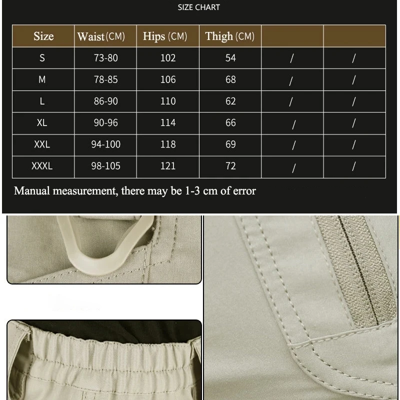 IX9 Quick Drying Tactical Shorts Men Summer Waterproof Wear-Resistant Multiple Pockets Breathable Thin Hunting Cargo Pants Male