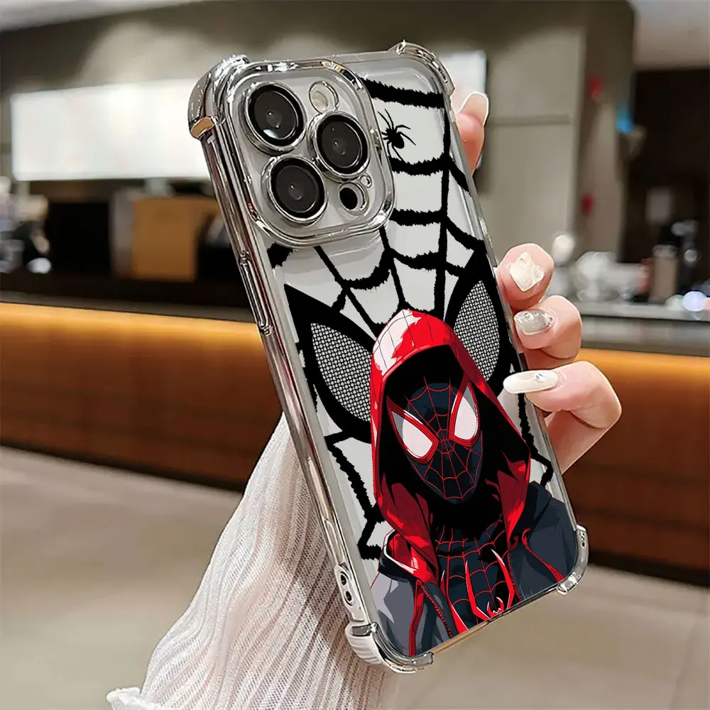 Spiderman Miles Morales Protective Phone Case - Anti-Fall Hero Design