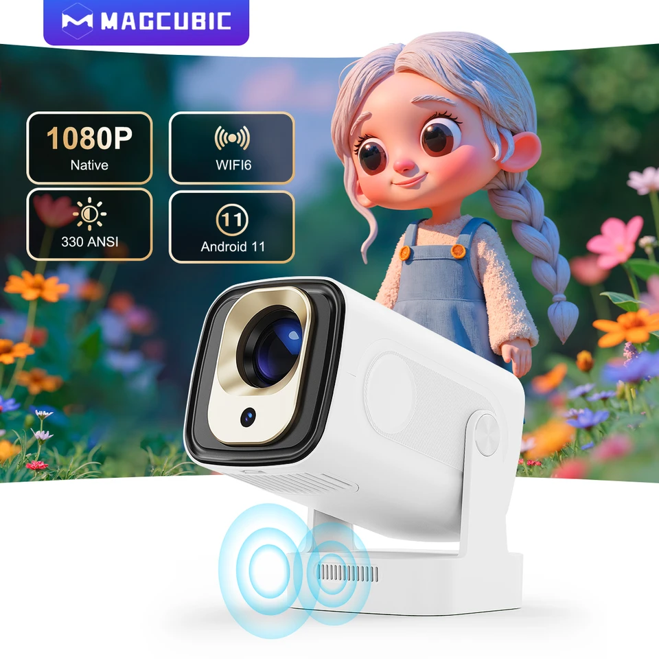【新品・未使用】Magcubic HY310 ミニプロジェクター 4Kサポート Magcubic HY310 Mini Portable Projector - Air Mouse & Voice