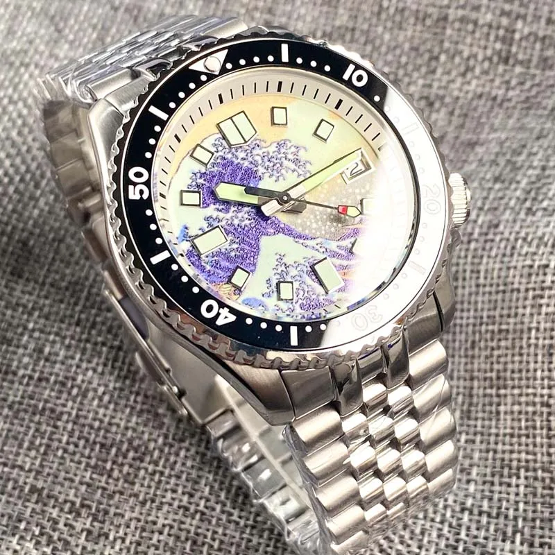 

Stainless Steel Fashion Men's Watch Original Japanese NH35 Automatic Mechanical Watches for Men 20BAR Waterproof Wristwatch