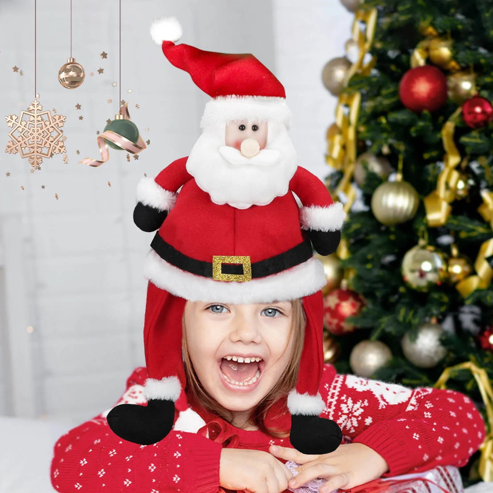 Christmas Decoration Party Santa Claus Hat Long Hat Style Holiday Party Supplies