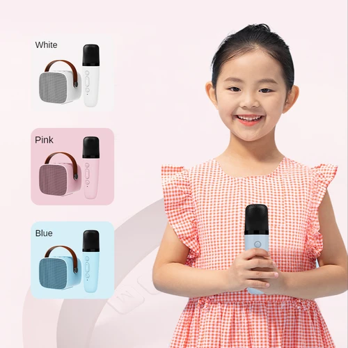 2024 미니 무선 마이크 블루투스 소형 스피커, 야외 휴대용 노래방 마이크, 오디오 올인원 마이크, 서브우퍼, 신제품 4