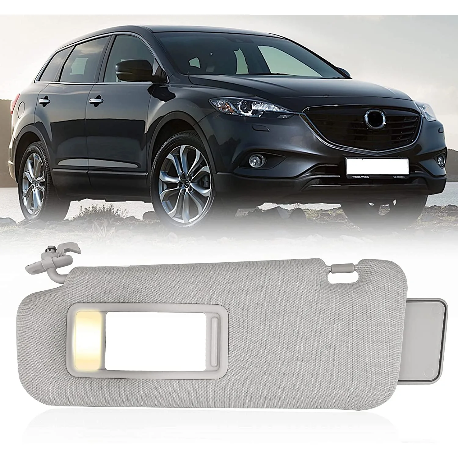 Visiera Parasole Matrro Con Specchio Per Mazda Cx-9 2010 2011 2012 2013 2014 2015 Oem # Tdy1-69-320, Td11-69-320D-75