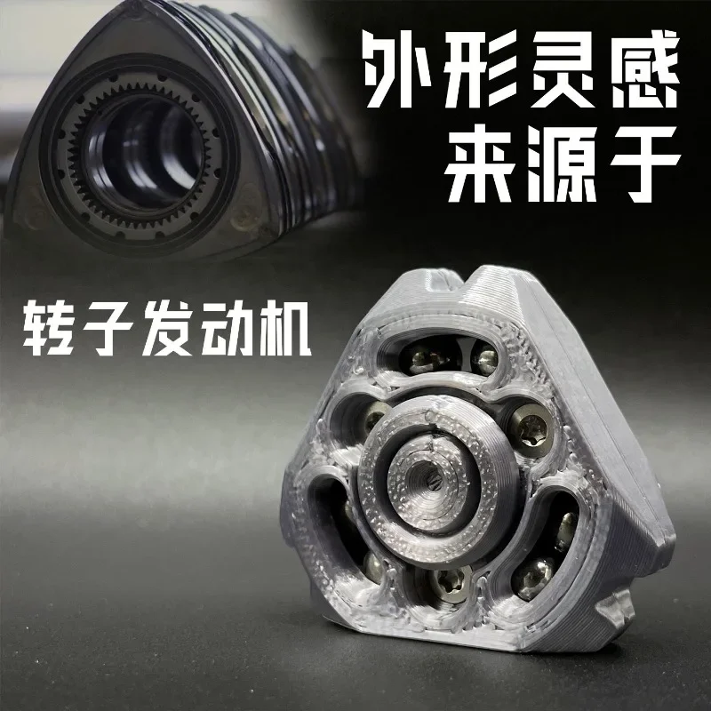 Stress Relief Toy Fidget EDC Rotor Fidget Spinner Depression Black Technology Trendy Toy Advanced 3D Printing Holiday Gift
