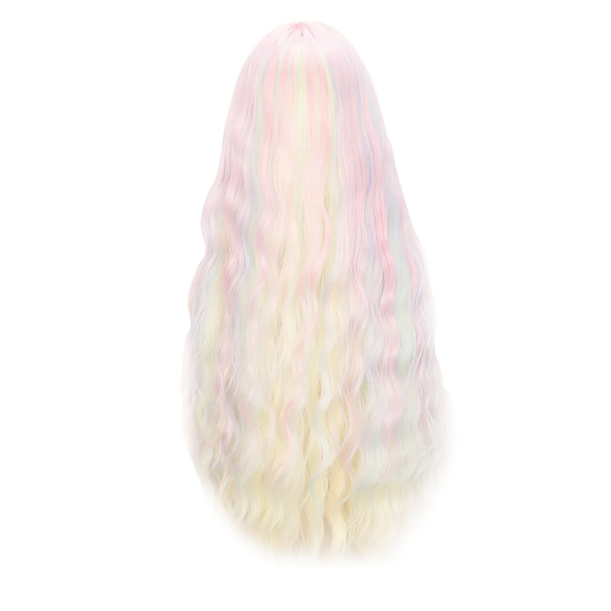 

Красочные женские длинные волнистые парики в европейском и американском стиле, милый женский ежедневный парик для косплея