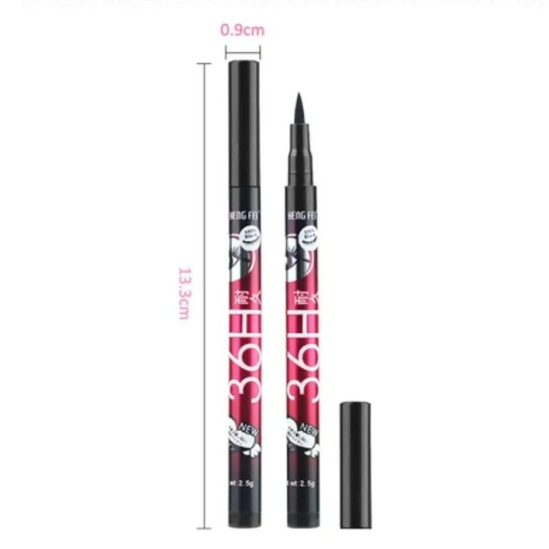 Liquid Eyeliner Black Liquid Eyeliner Make Up Waterproof Eyeliner Pencil 36H Long-Lasting Liquid Eye Liner Pen Quick-Dry No Blooming Makeup Tool