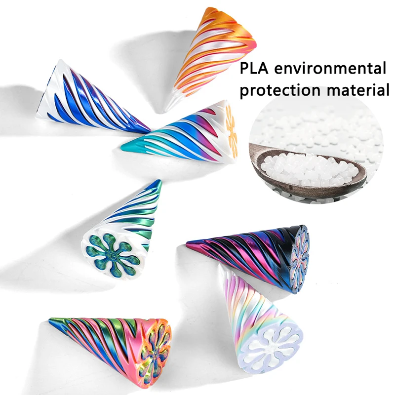 3D Printed Spiral Cone Fidget Toys for Stress Relief