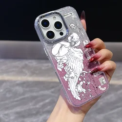 Japan Cartoon Angel Girl Plating Phone Case - Samsung A32 4G (LYF - 319LYS250909101)