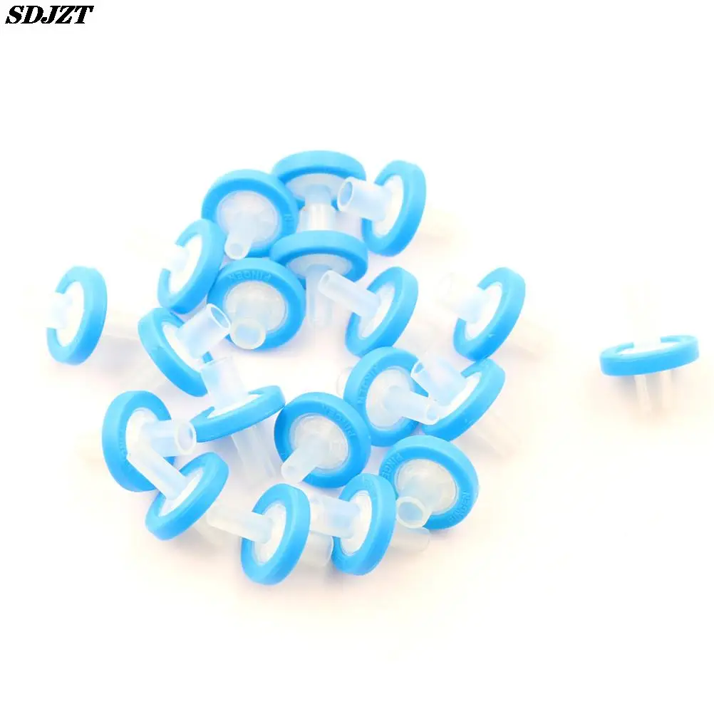 20Pcs PTFE 주사기 필터 13mm 0.22 미크론 (um) Deschem 화학 실험기구