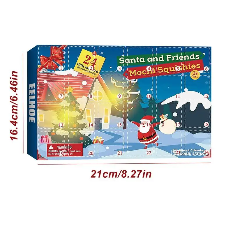 Christmas Countdown Calendar 24Pcs Christmas Mini Animals Toy Kids Advent Calendar Kids Toys Animal Advent Toys