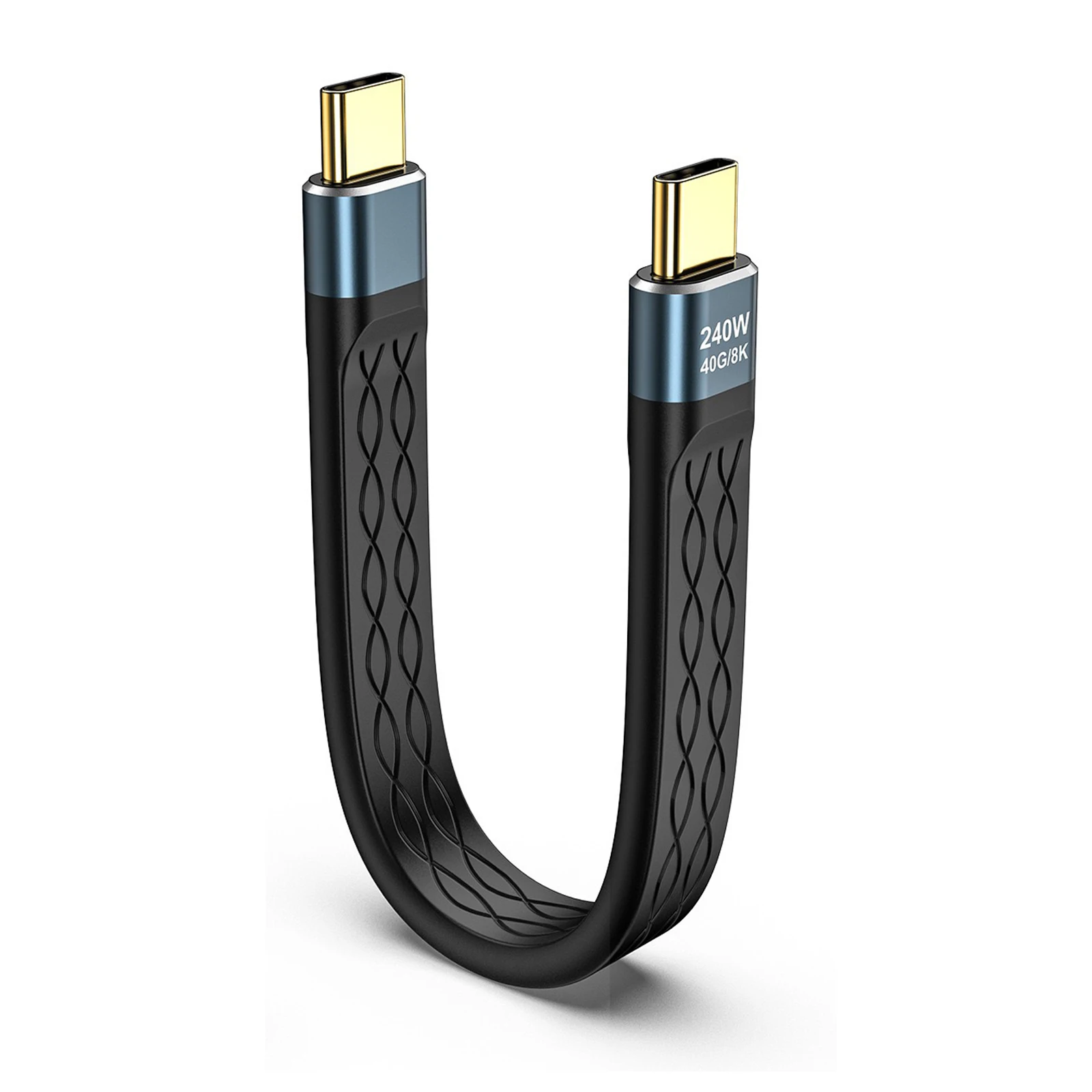 Ultra-Thin 240W High-Speed USB C Fast Charging Cable with 8K Video Support