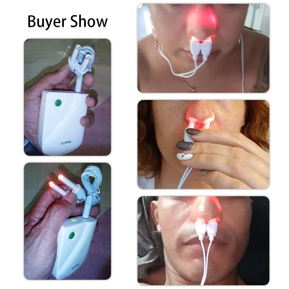 BioNase Rhinitis Therapeutic Instrument Painless Laser Low Frequency Nose Cure Health Care Therapy Massage Device