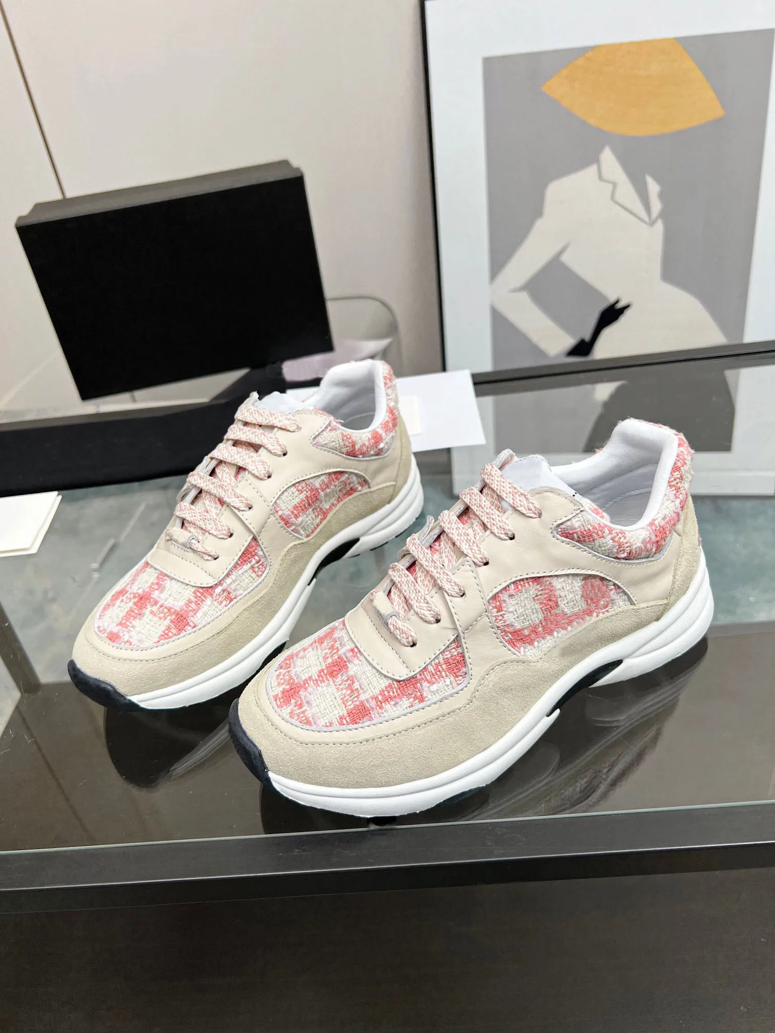 

Кроссовки женские на нескользящей платформе, дышащие, повседневная обувь, корейский стиль, черные, на осень