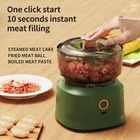 Mini Wireless Electric Garlic Press Dual Purpose Garlic Puree 350ml Kitchen Food Shredder Usb Charging Meat Grinder Vegetable 1