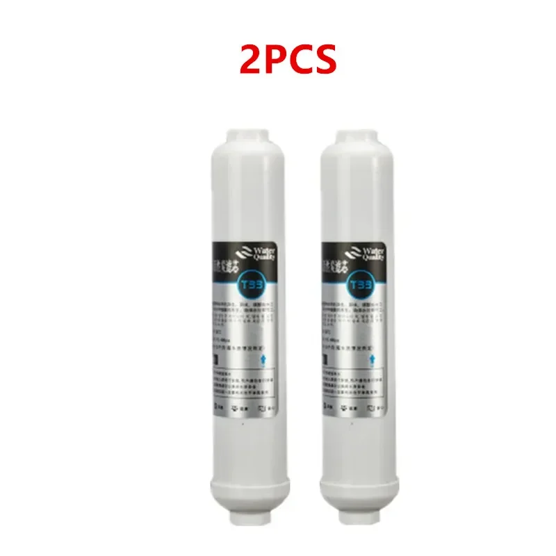 2pcsT33 water filter Activated carbon Water Filter Refrigerator Reverse Osmosis RO System Water Filter Cartridges 10Inch