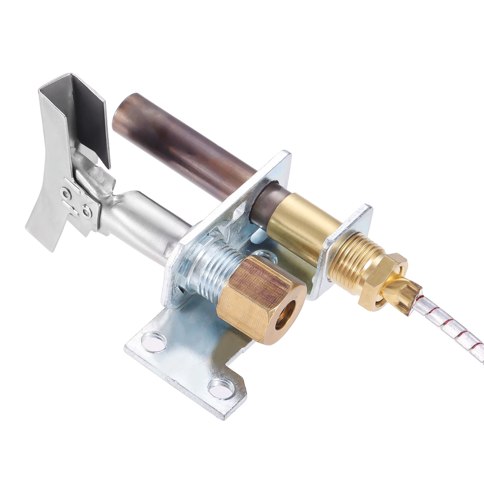 Pilot Burner 750 Millivolt Thermopile Assembly Natural Gas Propane Gas Pilot Orifice for Cecilware Fryer Imperial Fryer Series