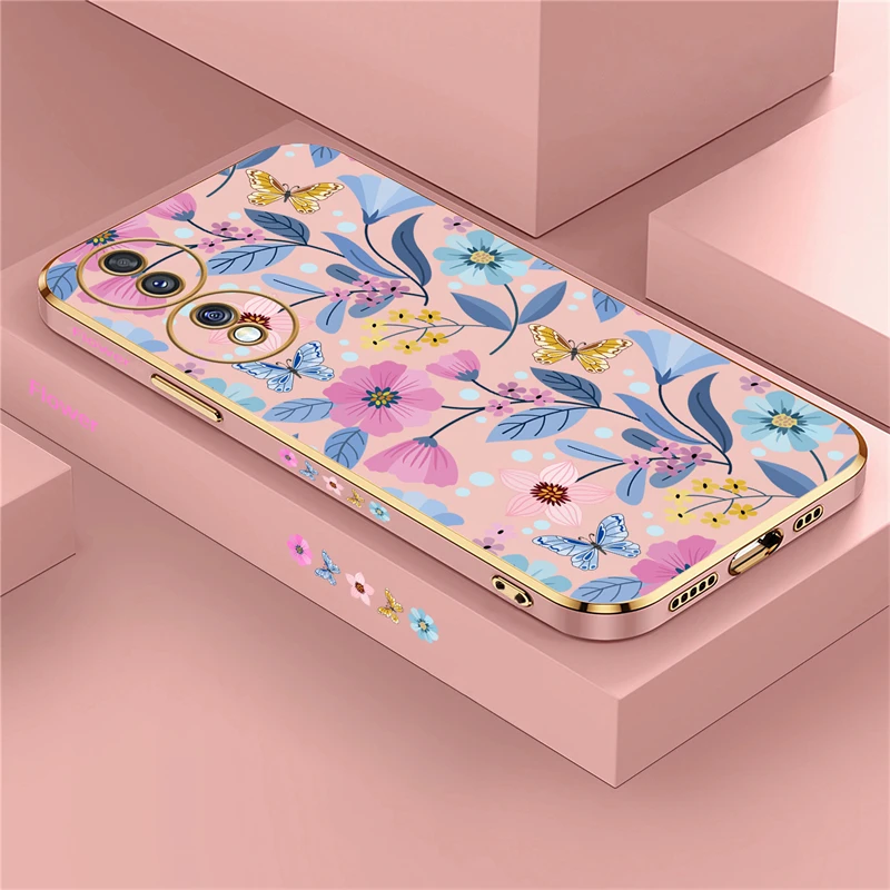 Floral Silicone Soft Pattern Phone Case Cover