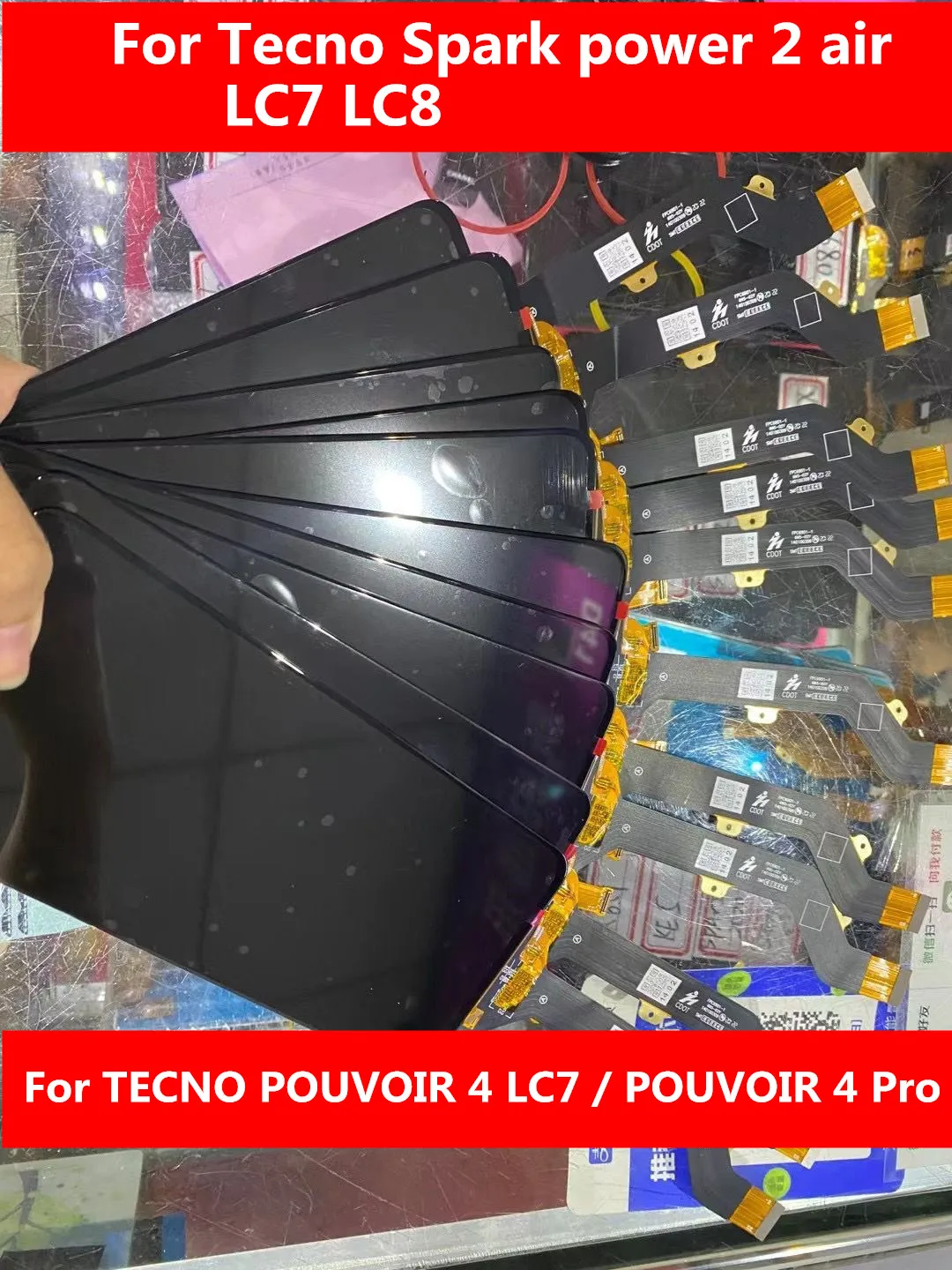 

7,0 для Tecno Spark power 2 air LC7 ЖК-дисплей кодирующий преобразователь сенсорного экрана в сборе для Tecno power 4 power 4 pro LC8 Screen