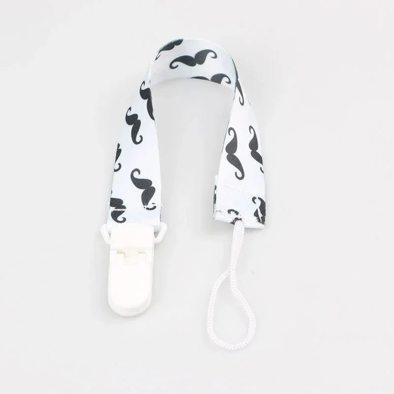 Pacifier Clip Cartoon Fixed Button Baby Pacifier Clip Chain Ribbon Dummy Soother Holder Chain Anti-drop Buckle Strap for Nipple Infant Feeding