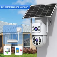 Caméra solaire WiFi JOOAN 4K 8MP, caméra de surveillance CCTV extérieure avec panneau solaire, double objectif, PTZ, vision nocturne, protection de sécurité 5
