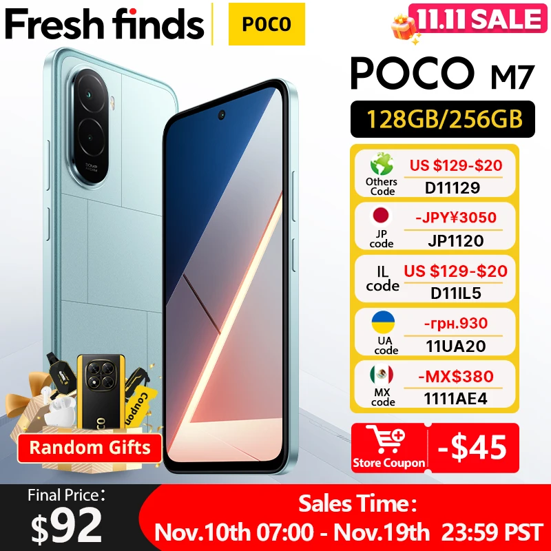 グローバル版 POCO M7 スマートフォン 128GB/256GB Snapdragon 685