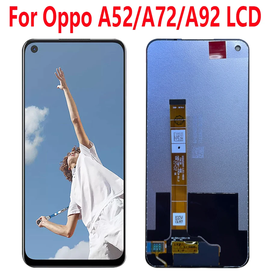 6.5''Original For Oppo A52 Lcd Display Screen Touch Panel Digitizer Replacement Parts For Oppo A72/A92 Lcd With Frame
