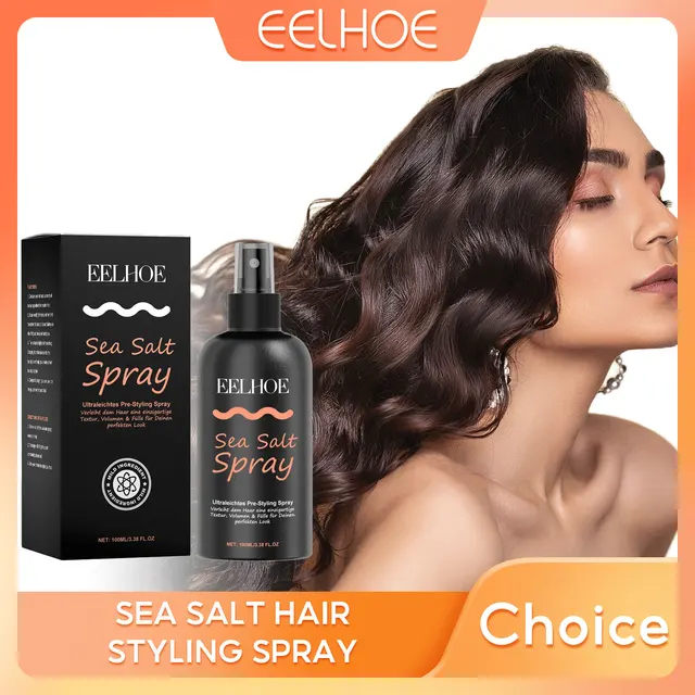 Sea Salt Hair Styling Spray Reduce Frizz Dry Wash Free Hair Fluffy Spray Refreshing Oil Control Voluminous Hair Styling Products