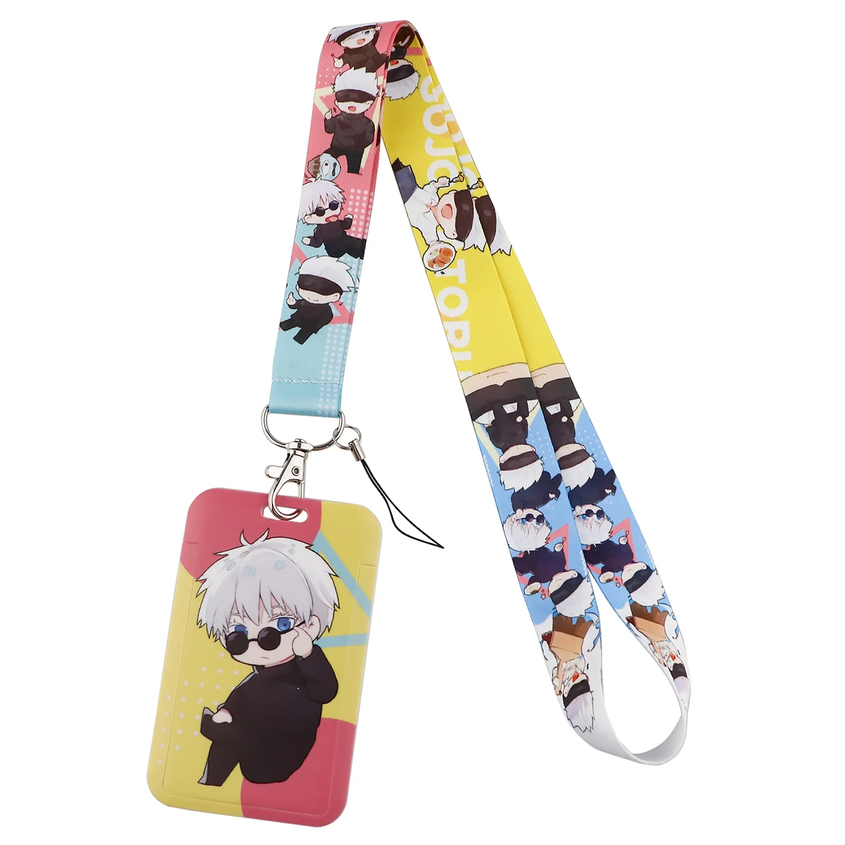 Jujutsu Kaisen Anime Keychain Lanyard Gojo Satoru Phone Charm Cell Phone  Neck Strap Lanyards for Key ID Badge Keycord Holder
