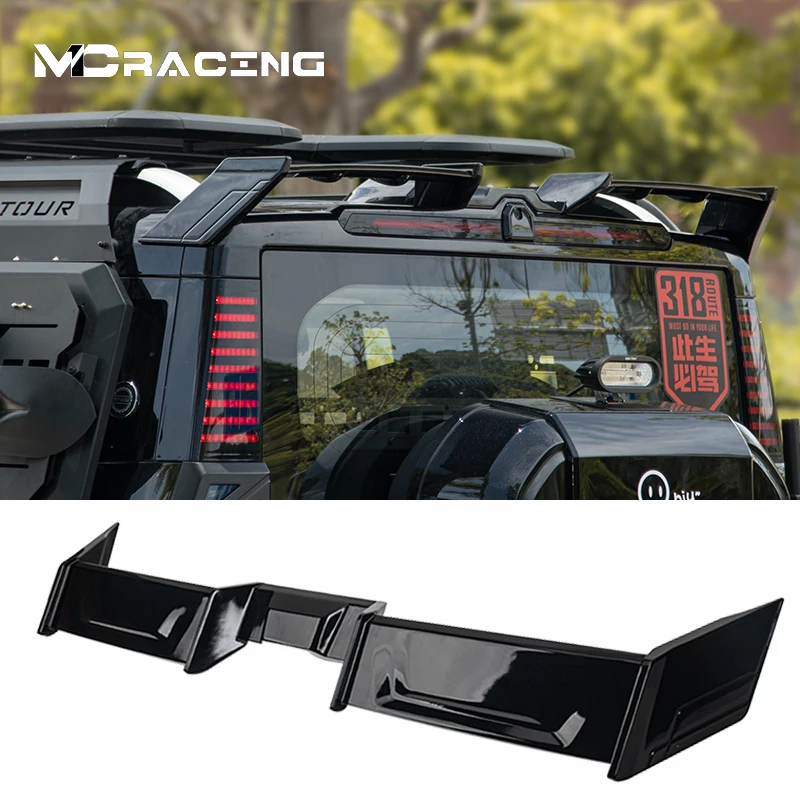 

MC Racing 2th gen For Chery Jetour Traveller T2 2023 2024 Exterior body kit ABS Tail Wing Roof Fixed Wing Sports Rear Wing