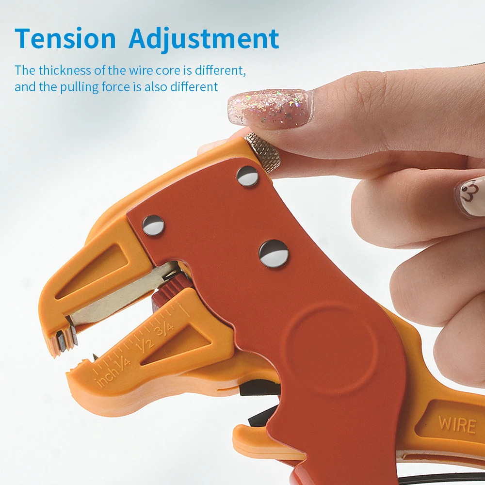 Reset Spring Cable Crimper Convenient Cutters Practical Tool Carbon Steel Portable Multifunctional Duckbill Wire Strippers