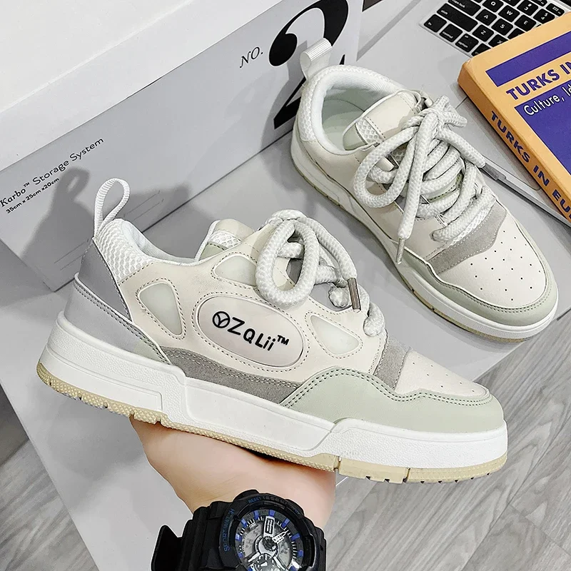 

2024 Autumn New Men's Shoes Comfortable Breathable Student Sneakers Men Casual Shoe Lace-up Loafers Shoes