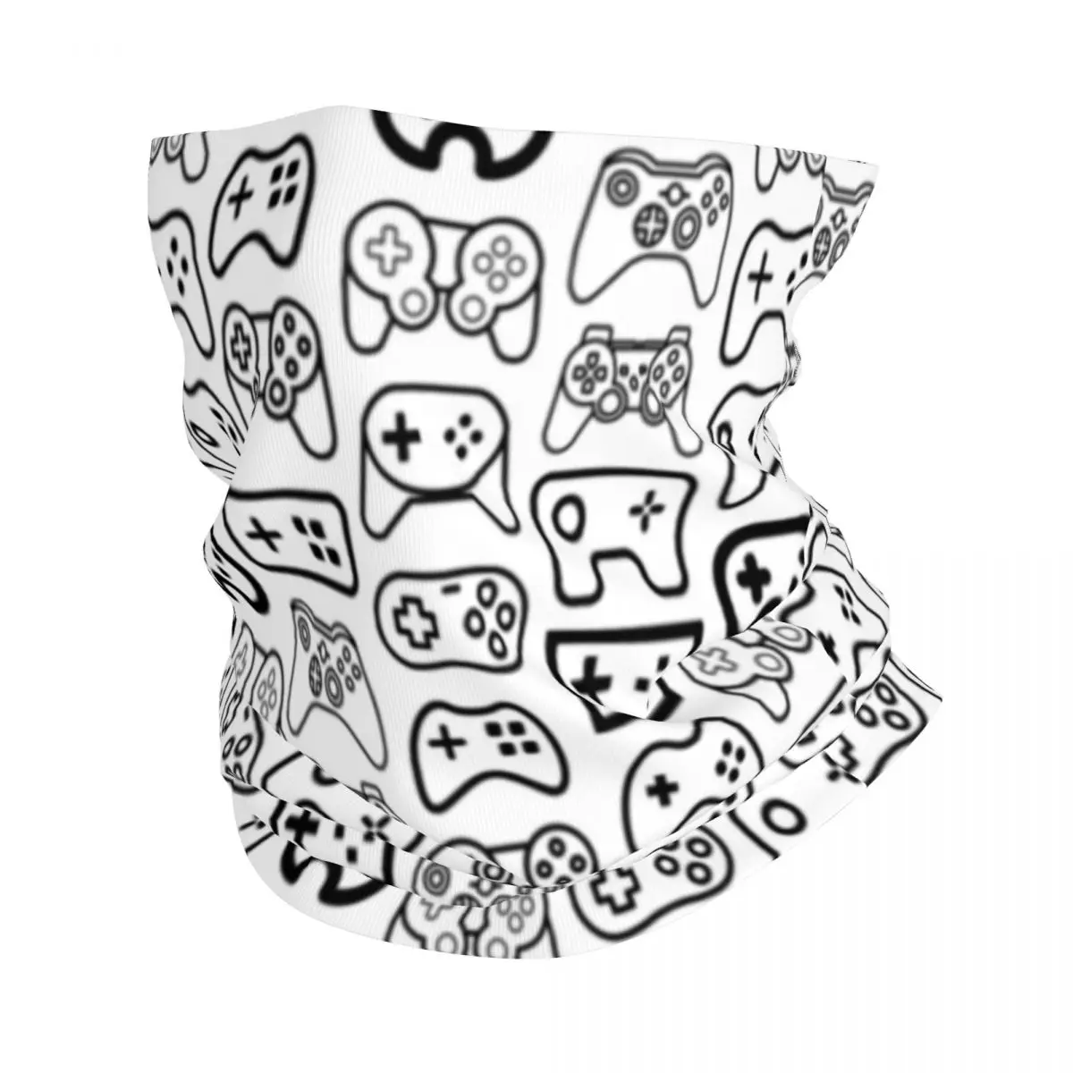 

Game Controller Black White Variant Bandana Neck Gaiter Balaclavas Mask Scarf Multifunctional Headband Sports for Men Women