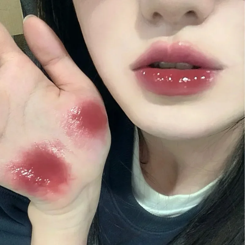 Lip Gloss Lip Makeup Lip Gloss Long-lasting Moisturizing Easy Transparent Color Cosmetics Halo-dyeing Waterproof Mirror Water Glass Lip Gloss makeup