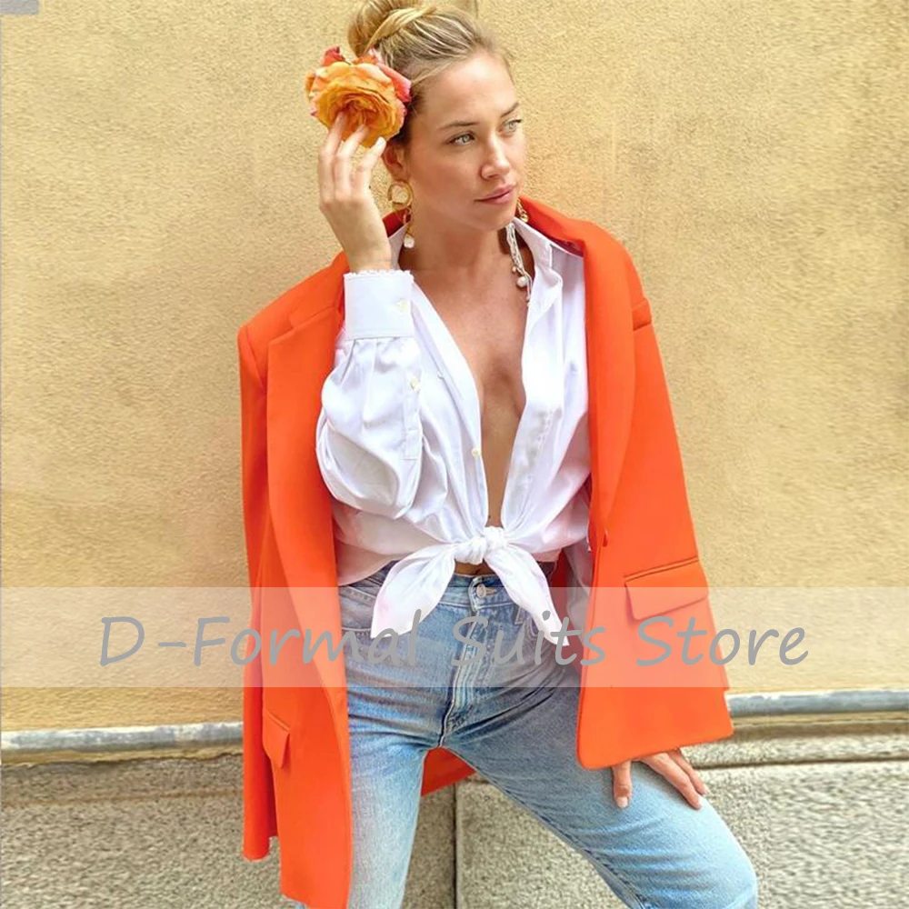 

Women Chic Blazer Coat Long Sleeve Fashion Clothing Streetwear Suit Jacket Trendy Female Vintage Single-Breasted بذلات بليزر نس