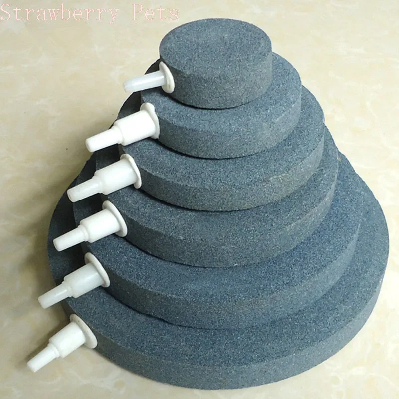 1PCS 40/50/60/70/80/100mm Bubble Stone Aerator for Aquarium Fish Tank Pump Hydroponic Oxygen Plate Mini Air Pump Accessories 2