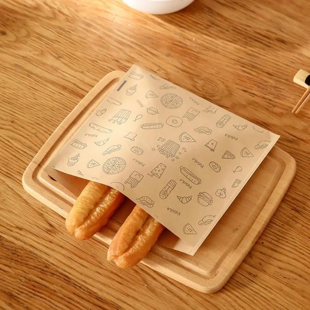 Greaseproof Paper Bag, Kraft Paper Bag, Food Packaging Disposable Packaging