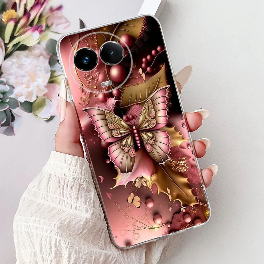 Stylish Butterfly Painted Soft Slim Phone Case with Bumper